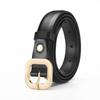 Simple Pu Leather Belt With Alloy Pin Fastener For Modern And Casual Attire