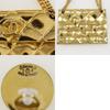 CHANEL COCO Mark Earring Matelasse motif Plated Gold 39g Women Used
