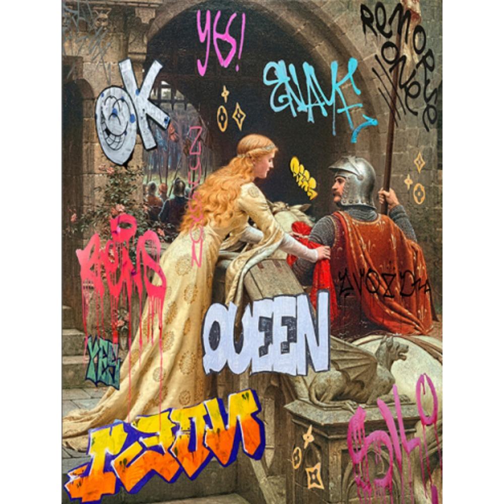 Paar Western Ölgemälde Poster und Drucke Lustige Porträt Leinwand Wand Kunst Retro Hause Dekorative Malerei Zimmer Cuadros