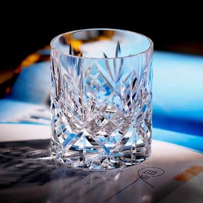 Collection Level K9 Crystal Whiskey Cup Shiny Whisky Tumbler High-Grade Old Fashion Rock Glass Heavy Boss Wine Glasses Gift Box
