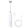 Electric Milk Frother Stainless Steel Handheld Milk Mixer Rechargeable Coffee Whisk Egg Beater Kitchen Tool