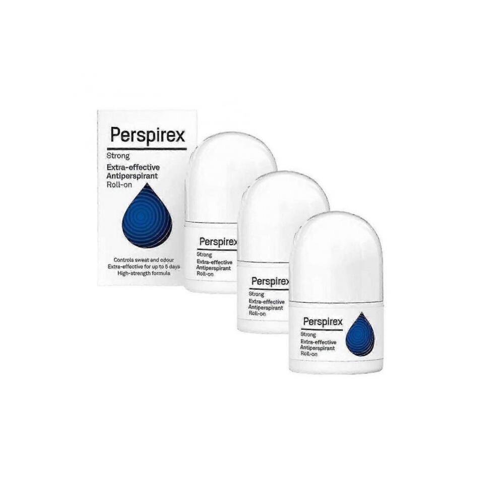 3X Perspirex Antiperspirant Roll-On Strong Comfort Original Control Pot Outdoor