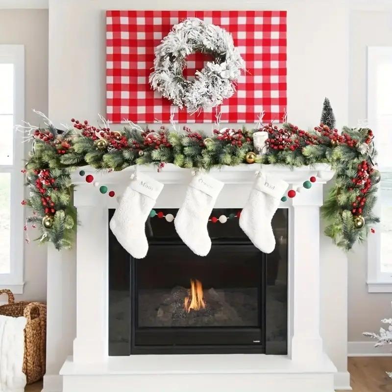 Künstliche Grüne Pflanze Kiefernnadel Rattan Weihnachts-Handwerksdekoration PE Kiefernnadel Rattan Dekoration Indoor Girlande