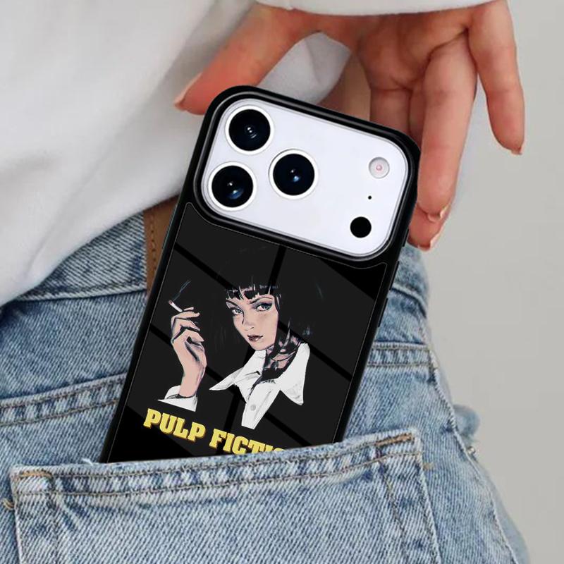 Vintage Movie Film Pulp Fiction Phone Case for iPhone 17ProMax 12 13 14 15 16e 17 Pro Max Plus Air Cover