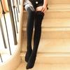 Plush Thickened Nude Feel High Tube Natural Flesh-Colored Double-Layer Non-Slip Women's Stockings for Autumn and Winter