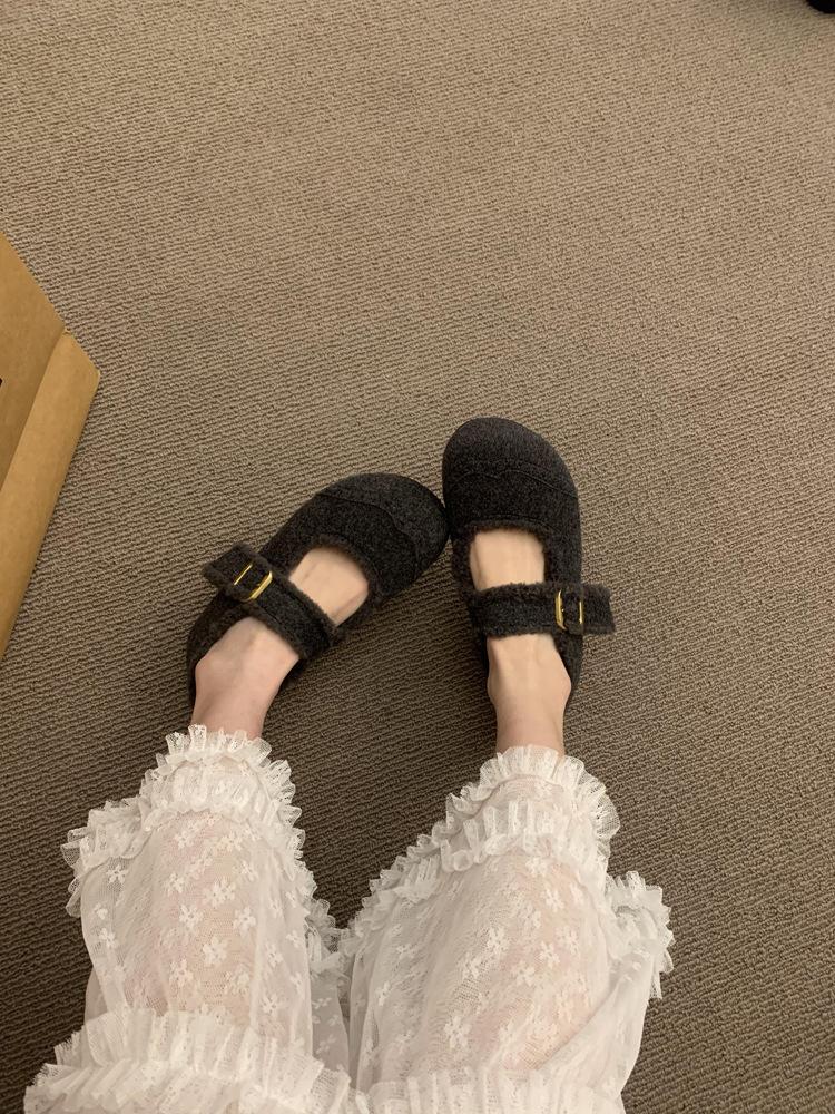 Винтажные бархатные Birkenstocks женские зимние теплые пушистые туфли Мэри Джейн хлопковые туфли лоферы 35