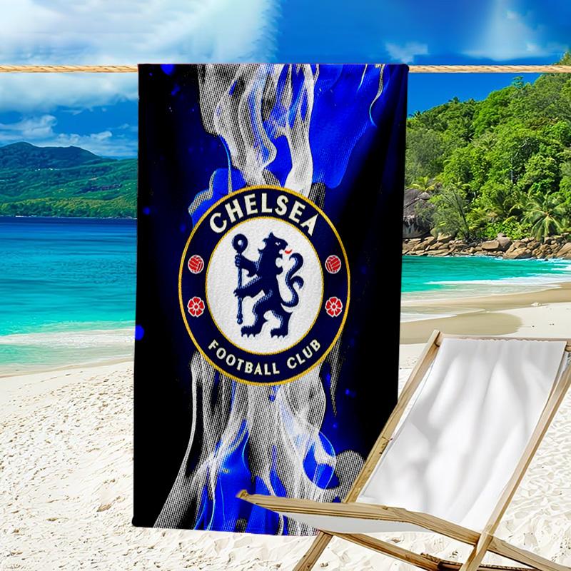 Chel-sea Fc Printed Beach Towel, Super Soft Microfiber, Perfect Gift Birthday, for Pool, Beach, Travel, for family and friends