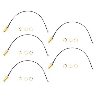 Adattatore SMA a uFl u.Fl IPEx IPEX RF Femmina Cavo di Collegamento Ottone Antenna Walkie-Talkie(20 centimetri