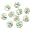 10pcs 2.5cm Cloth Fabric Flower Three Colors Handmade Artificial Flowers For DIY Wedding Party Clothing Headwear Decor Supplies