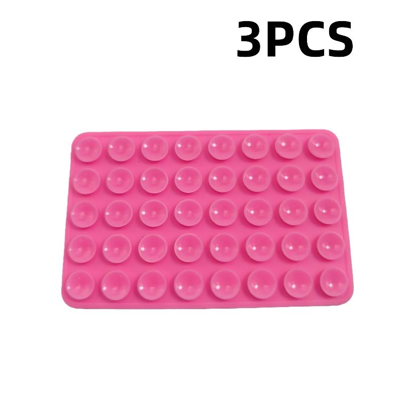 1/3Pcs Mobile Phone Silicone Sucker Pad Double Sided 40 Suction Cup Phone Holder Detachable Anti-slip Fixture