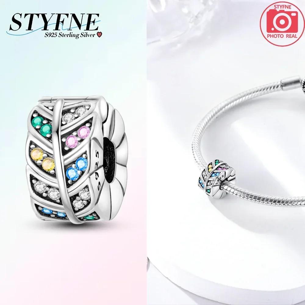 Exquisite Colored Zircon Cross Heart Love Original Copper Charms Beads Fit Bracelet Women Diy Fine Gifts Jewelry Accessory