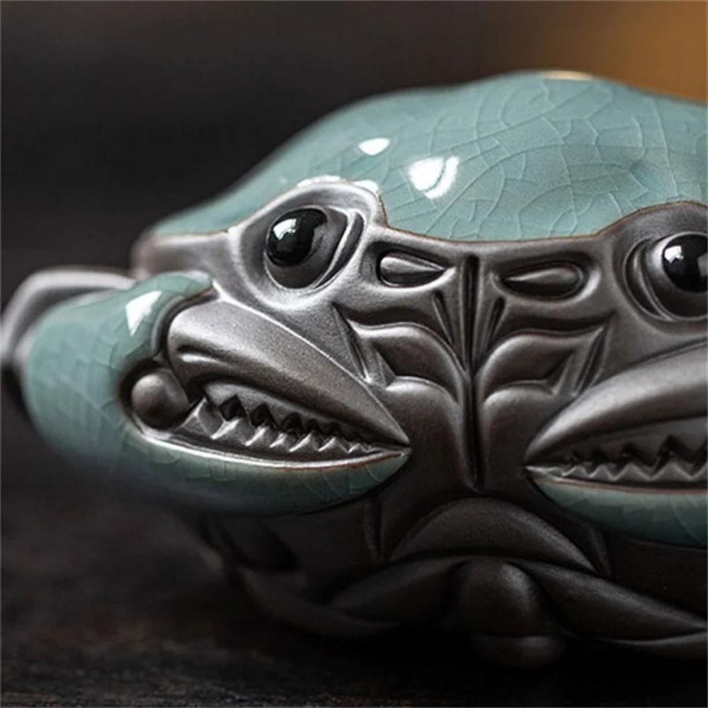 Creative Cute Crab Tea Pet Cracked Glaze Little Crab Tea Play High Quality Small Crab Statue Home