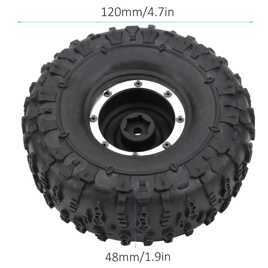 4PCS 1/10 Remote Control Car Hub Tire Set for Traxxas Trx4/HSP/Tamiya Axial SCX10 D90