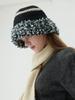 Olinkeompeulliteu Fluffy Ring Crochet Hat (Black)