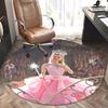 Princess Dress,Fairy Tale Costume Chair Mat Round Rug Office Carpet, Machine Washable, Non Slip, Suitable for Living Rooms, Bedrooms
