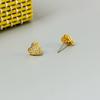 Stylish, Sweet, Exquisite, Simple And Compact Mini Full Of Diamonds, Love Stud Earrings, Versatile Earrings.