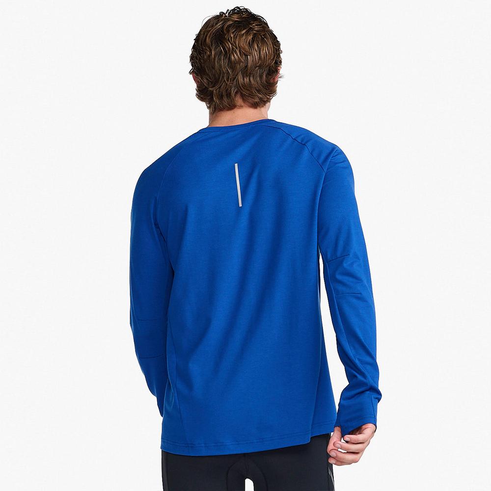 Tutaimjeuyu Men'S Ignition Base Layer Long Sleeve Tee Blue_Mr6827Asur-Srf