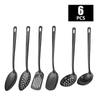 6-piece stainless steel cookware set |   Korean-style spatula, soup ladle, and strainer: a set of kitchen utensils for home cooking