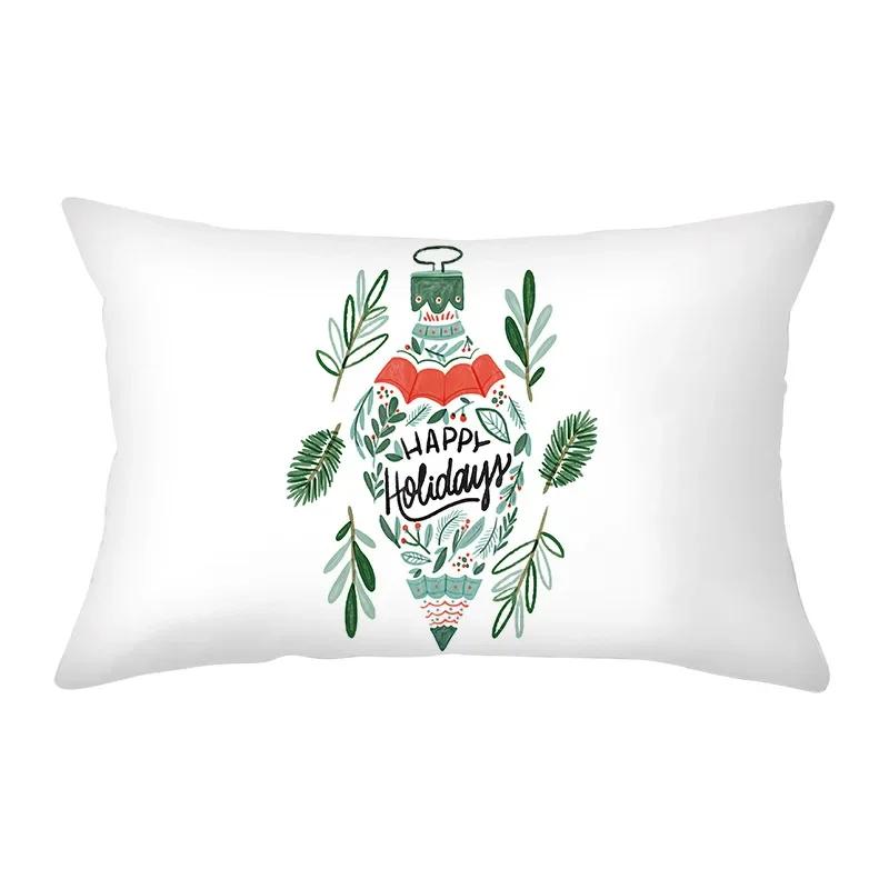 Christmas Cushion Cover Red Pillowcase Sofa Decoration Pillow Home Decor