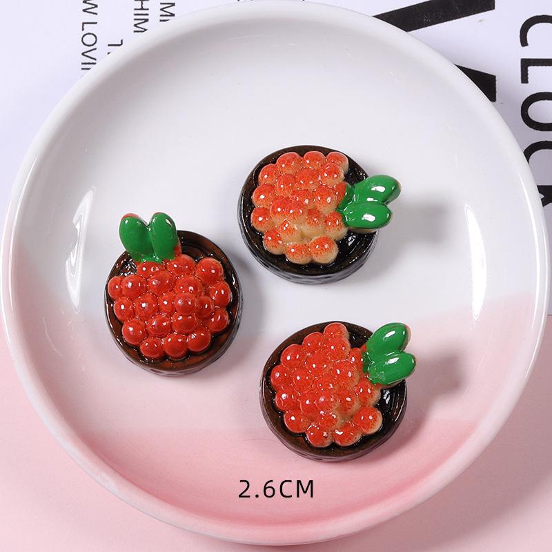 Ready-made Simulated Food Sushi Bread Pizza DIY Phone Case & Beauty Accessories for Kids Resin Jewelry
