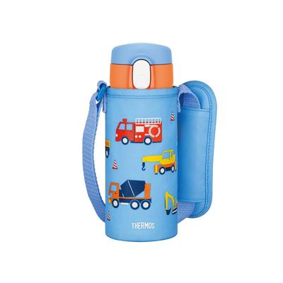 Thermos Vacuum Insulated Straw for Perfect for School or BL Bottle, 410ml, Blue, Kids, Kindergarten, FJV-400F
