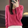 Women Knitted Hoodie 100% Wool Sweater MODERN NEW SAGA Winter Knitted Pullover Sweatshirt Soft Warm Wool Sweaters Jumper Knit Top
