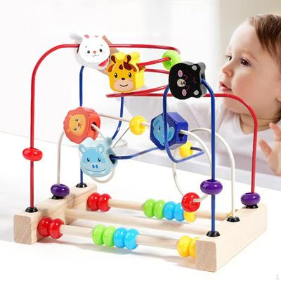 Bead Maze Toy Educational Hand Eye Coordination Color Perception Cognitive Abilities Puzzle Beads