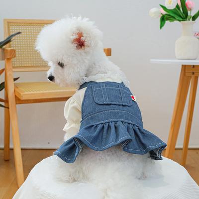 Pet Cowboy Strap Skirt Cat Cowboy Four Legged Pants Clothing Cute Pet Couple Set Dog Pajama Puppy Clothes Dog Jumpsuit