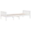 VidaXL Children's Bed Without Mattress White 90x190cm Solid Pine Wood, Single Bed, Mid-High Bed, Wooden Bed, Bed 855031