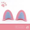 Soft ABS Bear Ear Helmet Decorations 1 Pair Adorable Appearance Easy to Install for Outdoor Riding Sports Helmets