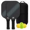 Glass Fiber Pickleball Paddle Set Kids Adults Family Couples Advanced Rackets