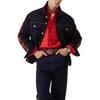 Levis New Year Limited Edition Side Stripe Pattern Button Closure Denim Jacket Men Jackets Denim-Blue 0036H-0000
