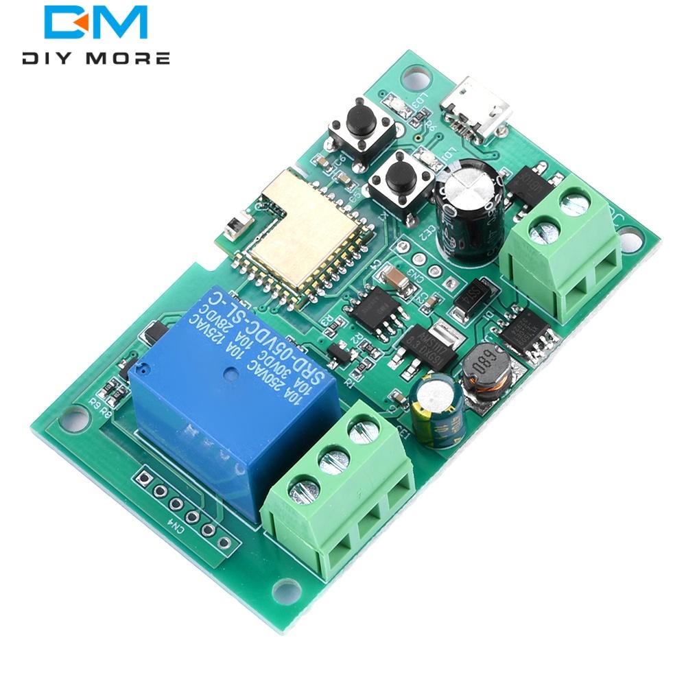Ewelink Wifi Jogging/self-locking Relay Garage Door Open Module 1 Way 5V/DC7-32V Wireless Remote Control Turn on PC Garage Door