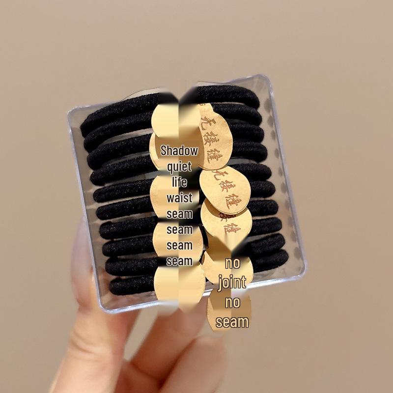 Kleiner Bär Hochelastisches Kaffee-Haargummi für Frauen und Mädchen - Langlebig, Schlicht und Elegant