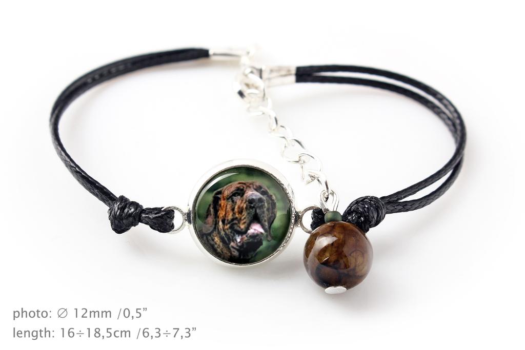 Fila Brasileiro – Bracelet in a box with your photo, feminine jewelry | Art-Dog