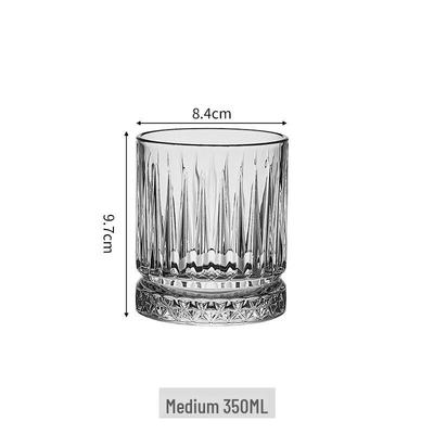 LISM Diamond Stripe Glass Tumbler Set