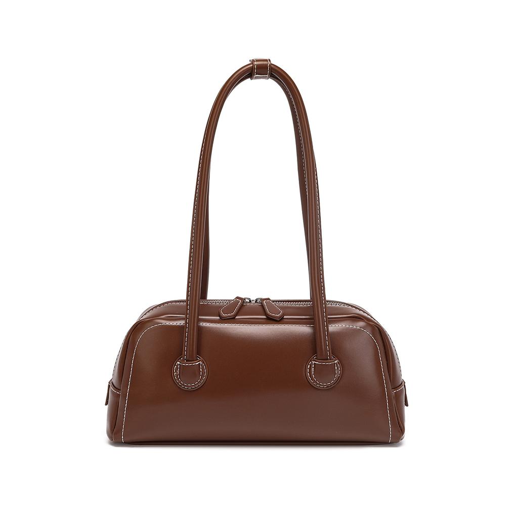 Borsa a Spalla Singola, Nuova Borsa a Spalla Retro alla Moda, Borsa da Bowling alla Moda e Semplice, Borsa a Spalla Singola di Alta Gamma per il Pendolarismo
