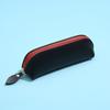 Genuine Leather Pencil Case With Zipper Minimalist Vintage Stationery Organizer Pens Pencils