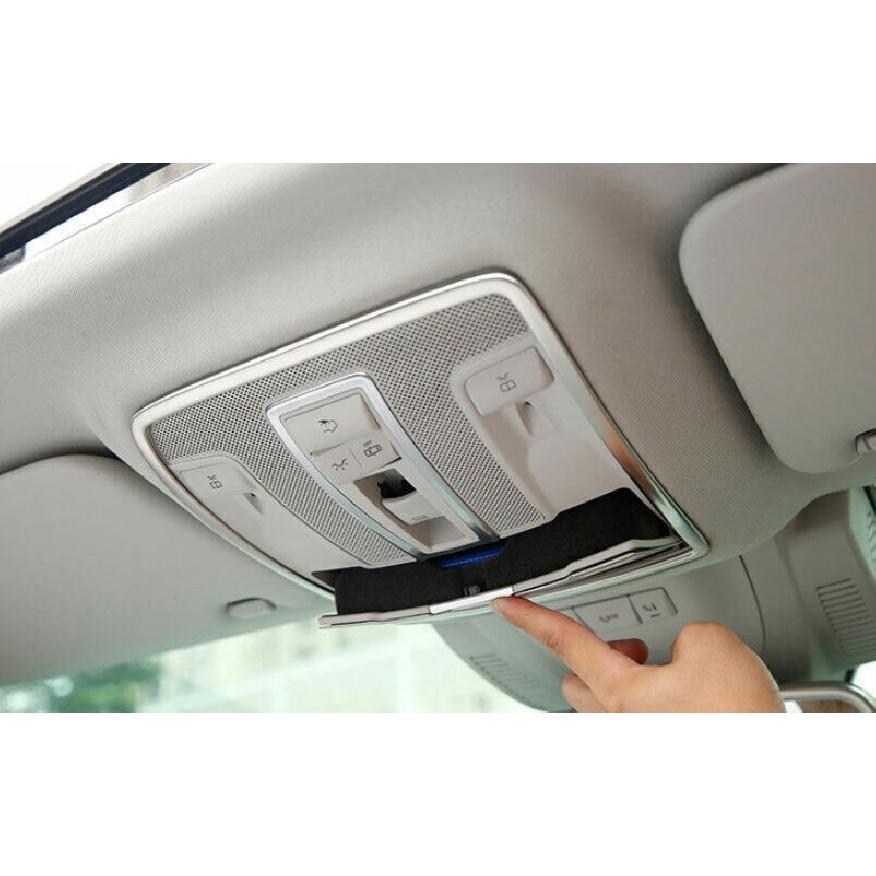 Silver Titanium Roof Reading Light Frame Decor Cover For Benz GLE GLS 2016-2019