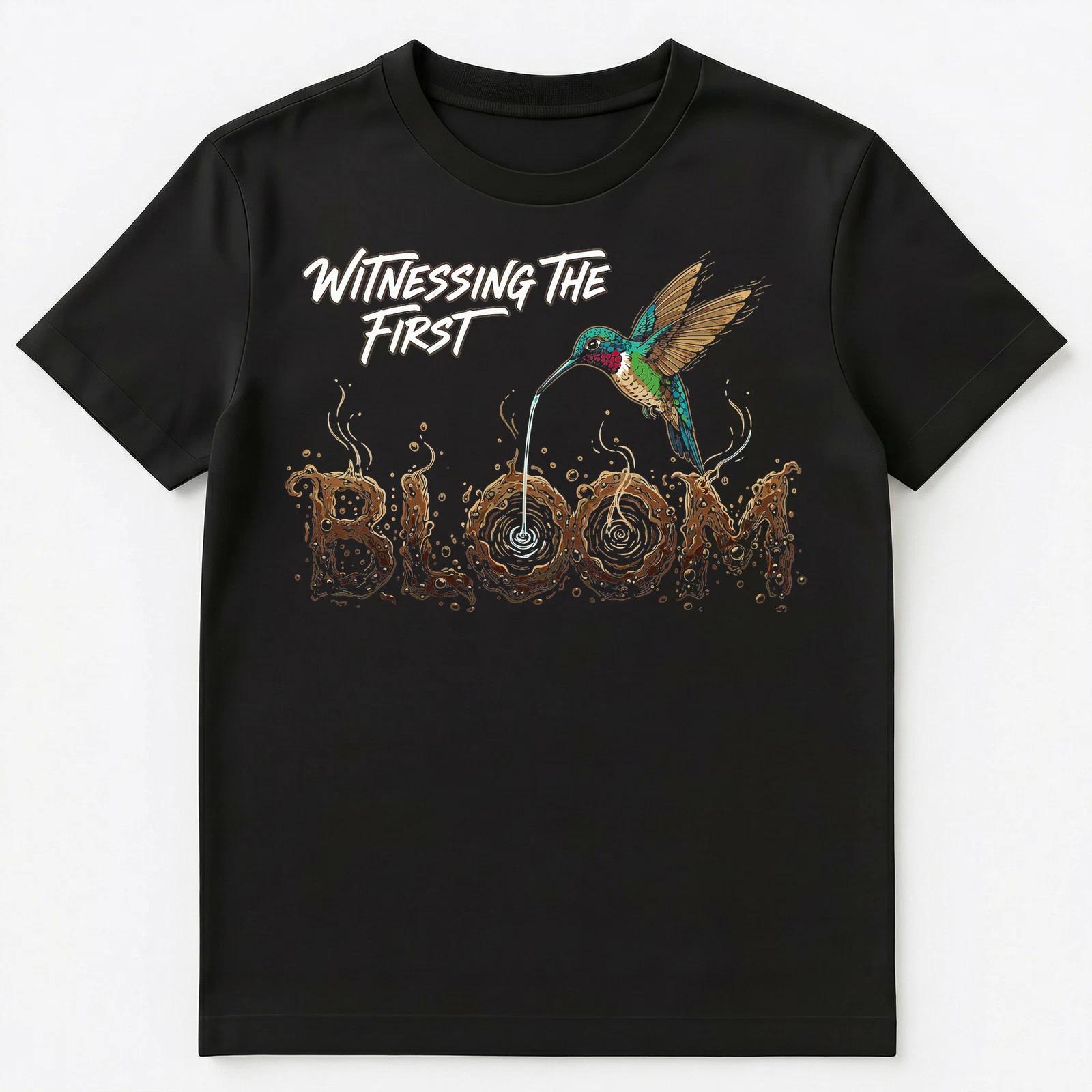 

Hummingbird Enthusiast First Bloom Nature Lover Gardening Unisex T-Shirt 3XL