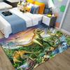Painting Dinosaur Rug Kids Bedroom Rug Non-slip Baby Crawling Play Rug Boy Room Decoration