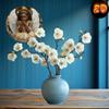 1pc African Angel Metal Wall Art, Dark Brown Gold Metallic Hanging Ornament for Home Christmas Wedding Decor