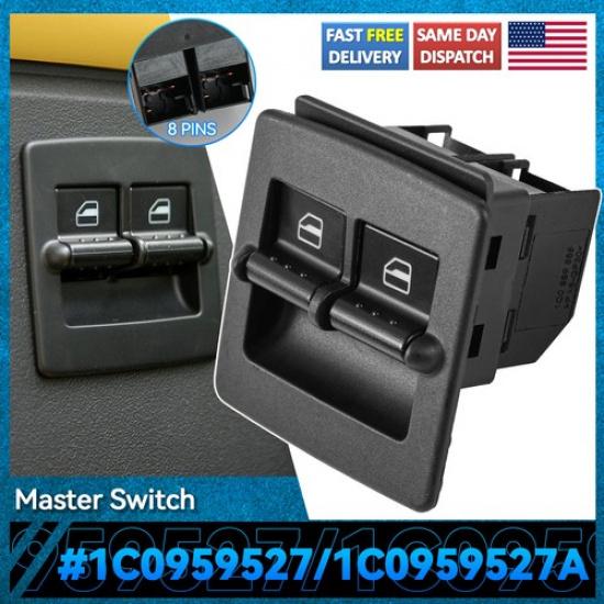 For VW Beetle 1998-2010 Front  Power Window Master Switch 1C0959527 Driver Side
