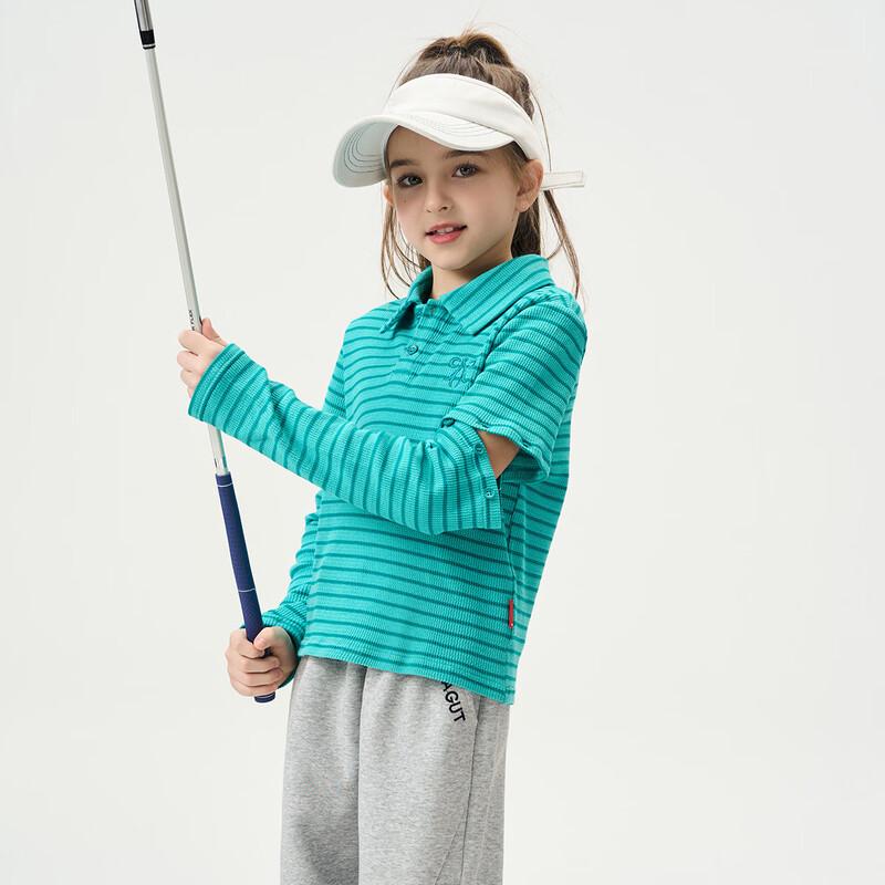 Montagut Girls  Striped Long-Sleeve Polo Shirt 150