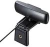 Sanwa Supply Wide Lens Web Camera for Conferences Long Cable USB Connection Ultra Wide Angle Microphone Compatible with Skype Black (3m Type) 150°