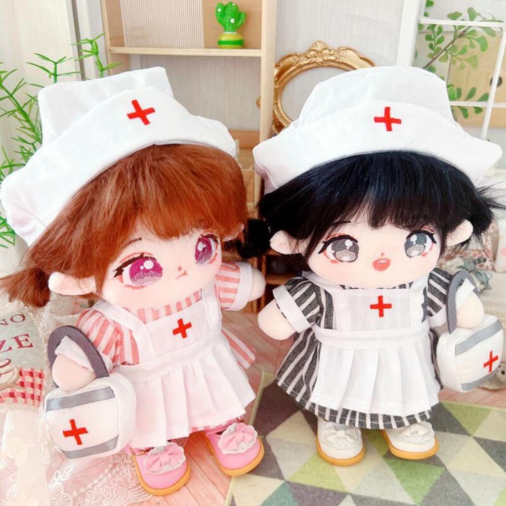 Nurse Dress Set 20CM Cotton Doll Clothes Replacement Plush Toys Clothes 20cm Cotton Doll