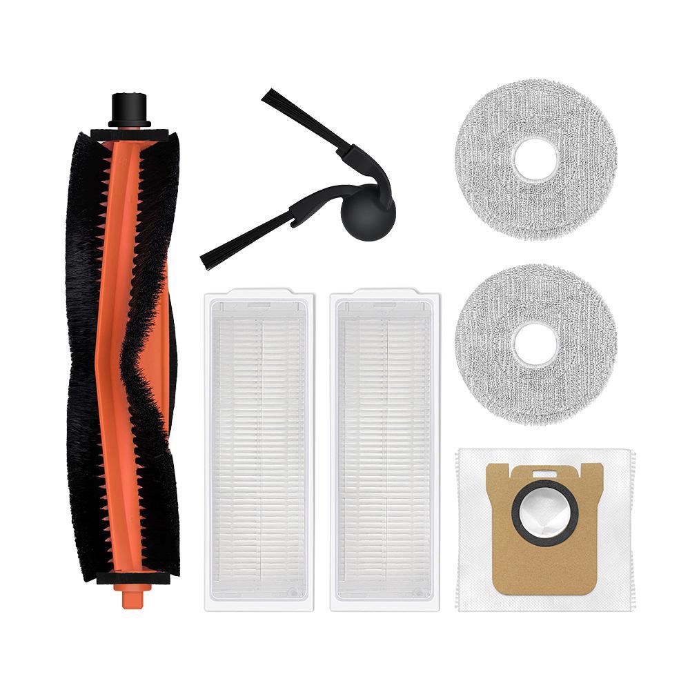 Xiaomi S40 Pro OV71GL Robot Accessories: Roller Brush, Side Brush, Filter, Cloth, Dust Bag.