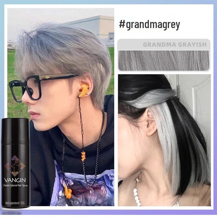 Temporary Washable Hair Dye Spray - One Spray for Black Color