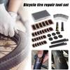 Kit di Riparazione Professionale per Pneumatici da Bicicletta - Set Leggero di Toppe Vulcanizzanti per Forature di Biciclette, Pneumatici in Gomma Gonfiabili
