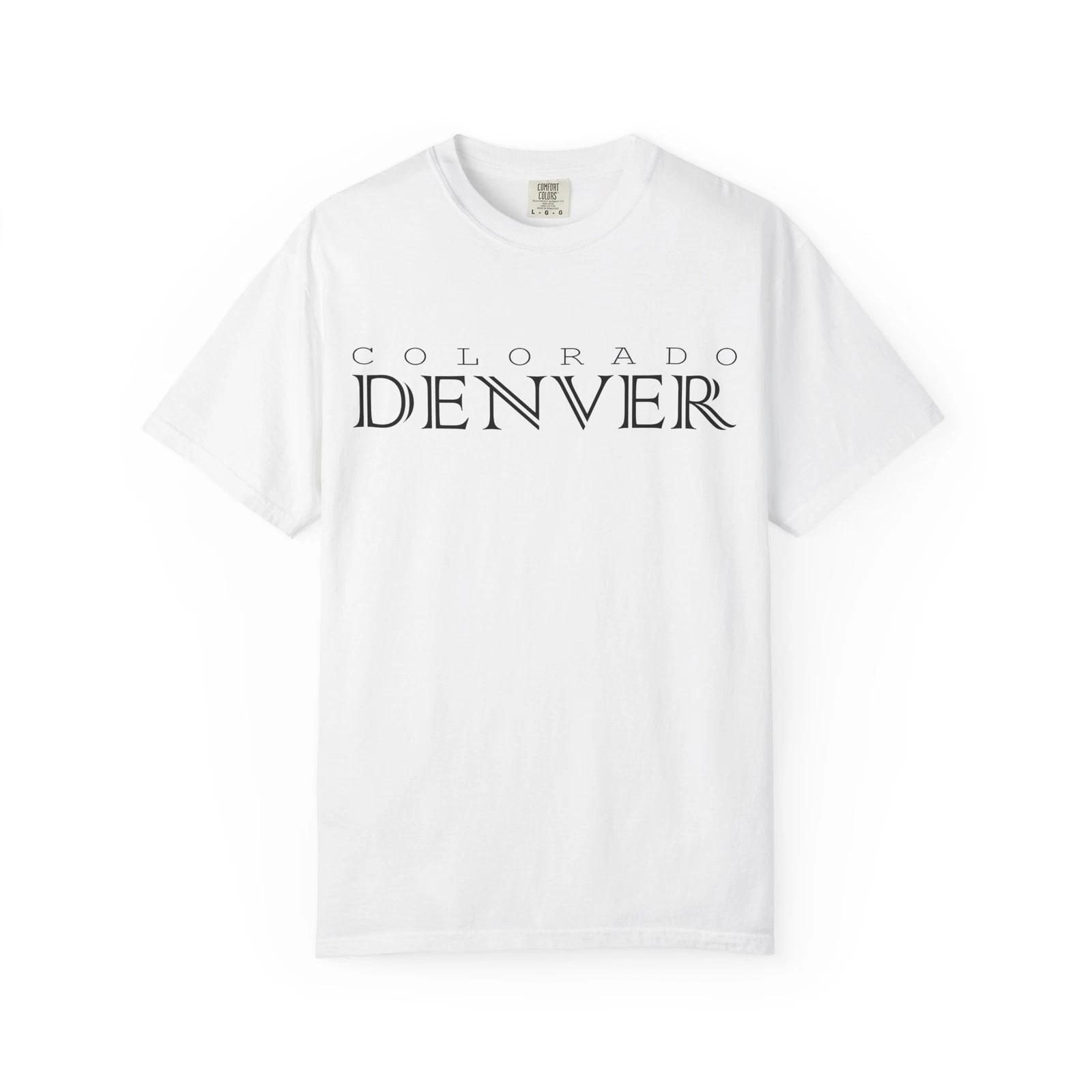 Denver Vibes Unisex Garment-Dyed T-Shirt S–XXXL Holiday Gift Casual Top 2XL